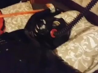 Latex Gas Mask Bondage Domination