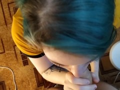 This stunning freaky teen will blow off not only your cock but mind too