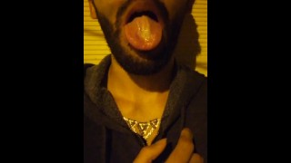 Jerking Off Outside Close Up Cum With Cars Passing By