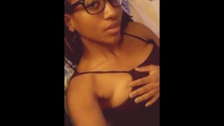 Pretty Ebony Has Some Fun With Some Super Soft Natural Boobs
