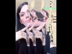 Me goofing on my premium snap SFW