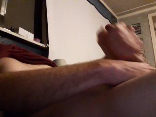 Cock spittin globs of trashy cum