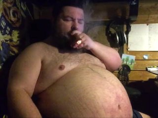 cigar, smoking, verified amateurs, fat