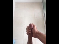 Slow Mo Indian shower cumshot
