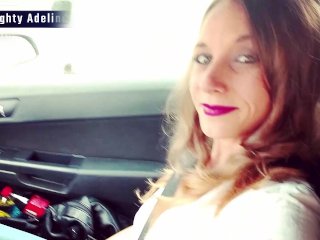Best sloppy blowjob in car with cum in mouth TRAILER
