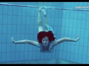 Preview 3 of Underwater skinny teen Piyavka Chehova