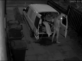 Dared to go naked at front of house