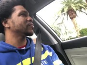 Preview 5 of Uber pickup in Vegas turns into some public fun (Great Cumshot)