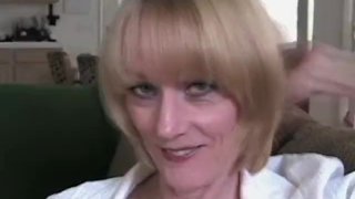 A Hard Cock Gives An Amateur Grandmother A Messy Facial