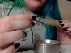 ASMR joint rolling by pear