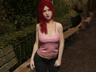 sex game, playthrough, red head, pc porn games