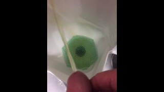 Urinal Finally Caught This Guy Jerking Cumming At Work On Paid Time