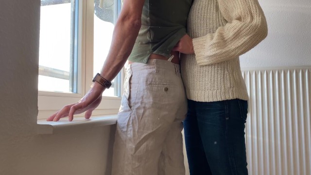 Huge Cumshot after Rimjob and Blowjob - Cute MILF - Amateur Rimjob