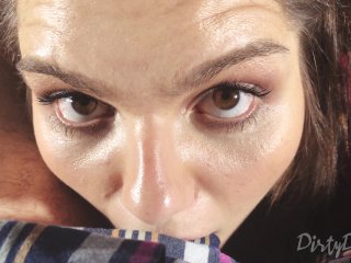 Best Blowjob Holding Constant_Eye Contact and Swallow Mouthful_of Cum POV