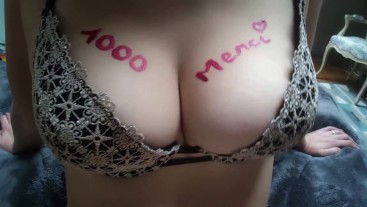Special Handjob for our 1000 Followers ! Thank you