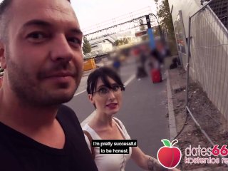 Funky Wannabe Teen! Lou Nesbit Fucked between Cars! Dates66