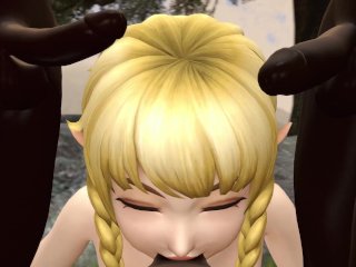 Linkle gets Gangbanged by Black Cocks