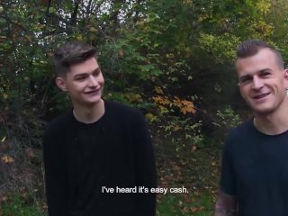 CZECH HUNTER 482 -  Two Straight Buddies Agree To Have A 3way For Money