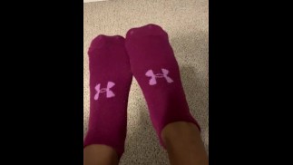 Ebony teen socks pov 
