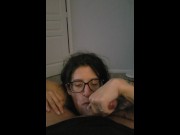 Preview 3 of I like gagging on his dick and swallow his cum