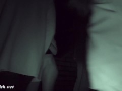 Got naked in a dark corner of a club. Caught!