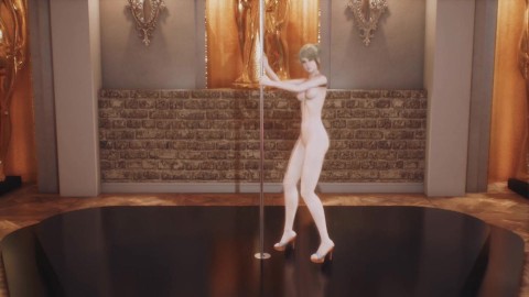 (3D Porn) (H-Game) (Fallen Doll) Эротический танец Эрики