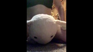 Amateur Plush Toy Riding While Sharing A Bed With Roommates