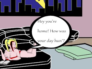 cartoon, harley quinn cartoon, dc comics sex, female orgasm