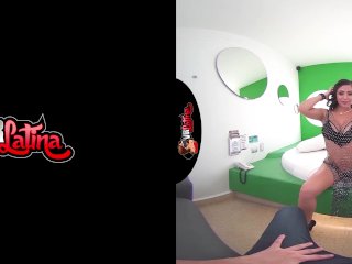 VRLatina - Stunning Latin Beauty StripsAnd Fucks You