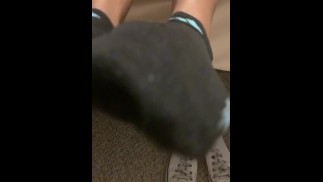Teen feet up close ASMR 