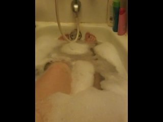 Bubble bath tease for Daddy