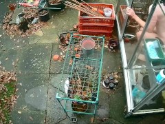 Boy, locked out house naked, has to retrieve spare key from the garden