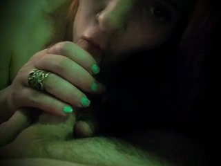 point of view, redhead, red head, blowjob