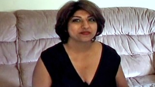 Amateur Indian milf licked and used 2 white men