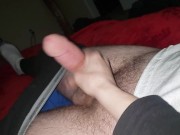 Preview 3 of Bedtime dick play ends with mouth full of cum