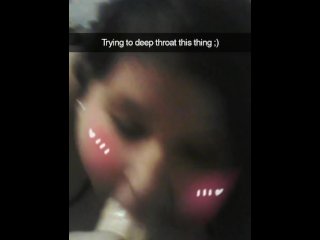 BBW stuffing her face for Snapchat (no audio)