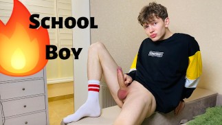 Cute boy Jerking His Monster Dick Before Go to Bed / Goodnight !!! / Horny