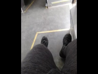 Big Dick Bulge on Train 1