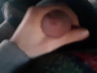 Jerking off and cumming quickie