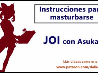 JOI EN ESPAÑOL. Akane te ordena como debes masturbarte. Reto especial.