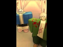 Nagito Komaeda ASMR while fingers in his ass plays in the background