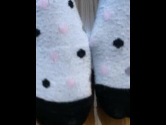  girl socks up close ASMR 