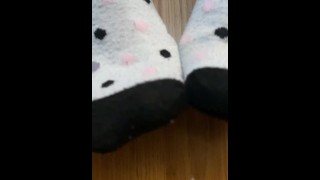  girl socks up close ASMR 