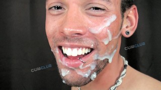 Huge Facial Cum Covered Face Big Messy Load