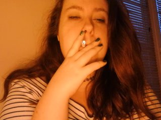 smoking fetish, reality, irish girl, solo female