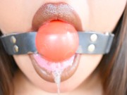 Preview 5 of ASMR: Erotic Ball Gag Drool and Moans