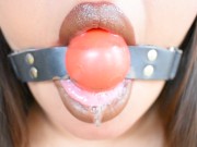 Preview 6 of ASMR: Erotic Ball Gag Drool and Moans