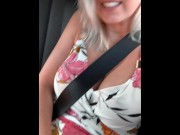 Preview 3 of OMG! Secretly fingered in the taxi to orgasm