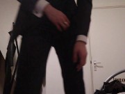 Preview 2 of Preview - Suited Twink Cums w Dress Shoes