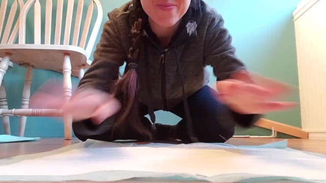 Pissing on a Super Absorbent Pee Pad